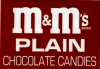 m&m plain, candy labels