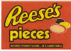 reeses pieces, candy vending labels